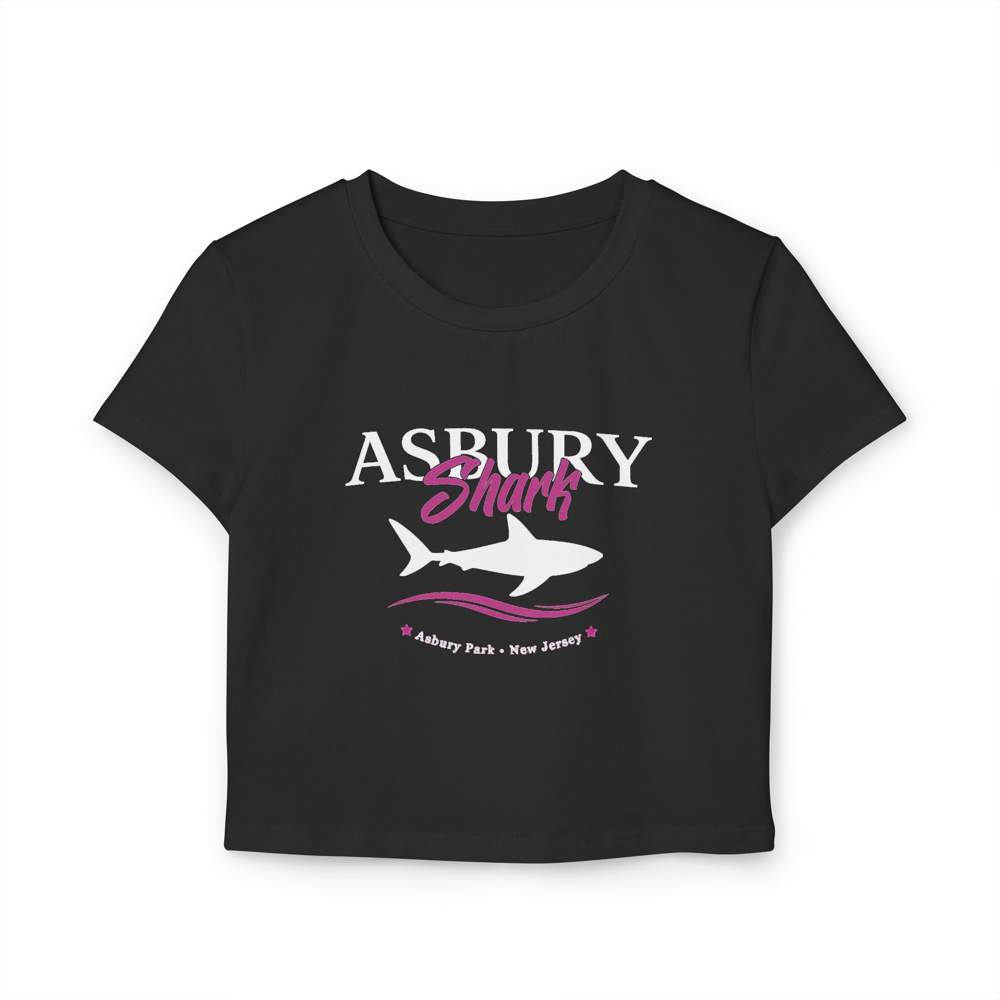 Asbury Shark Crop Top - Pink Tide