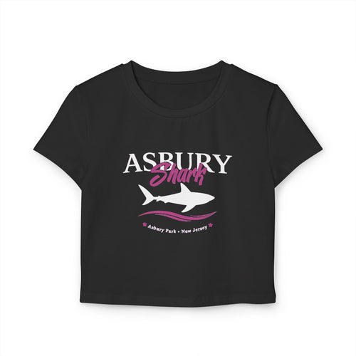 Asbury Shark Crop Top - Pink Tide