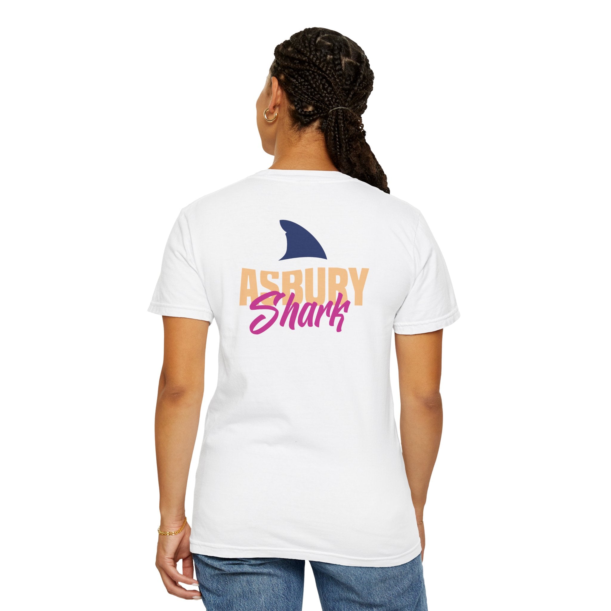 Asbury Shark Tee - Classic Back Pink Tide