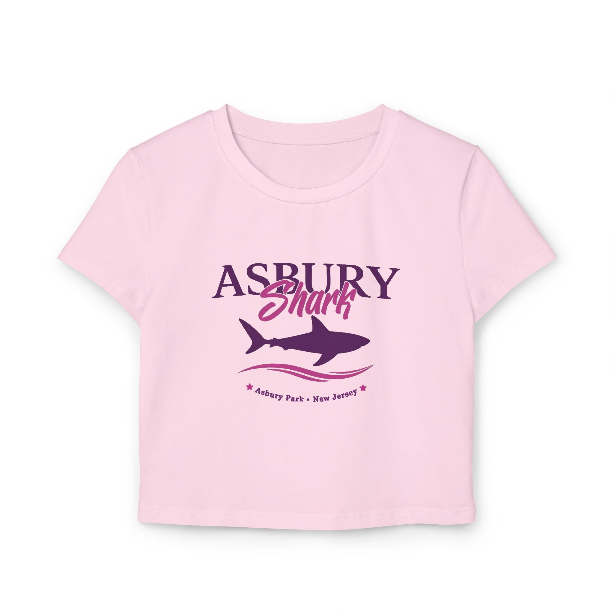 Asbury Shark Crop Top - Pink Tide