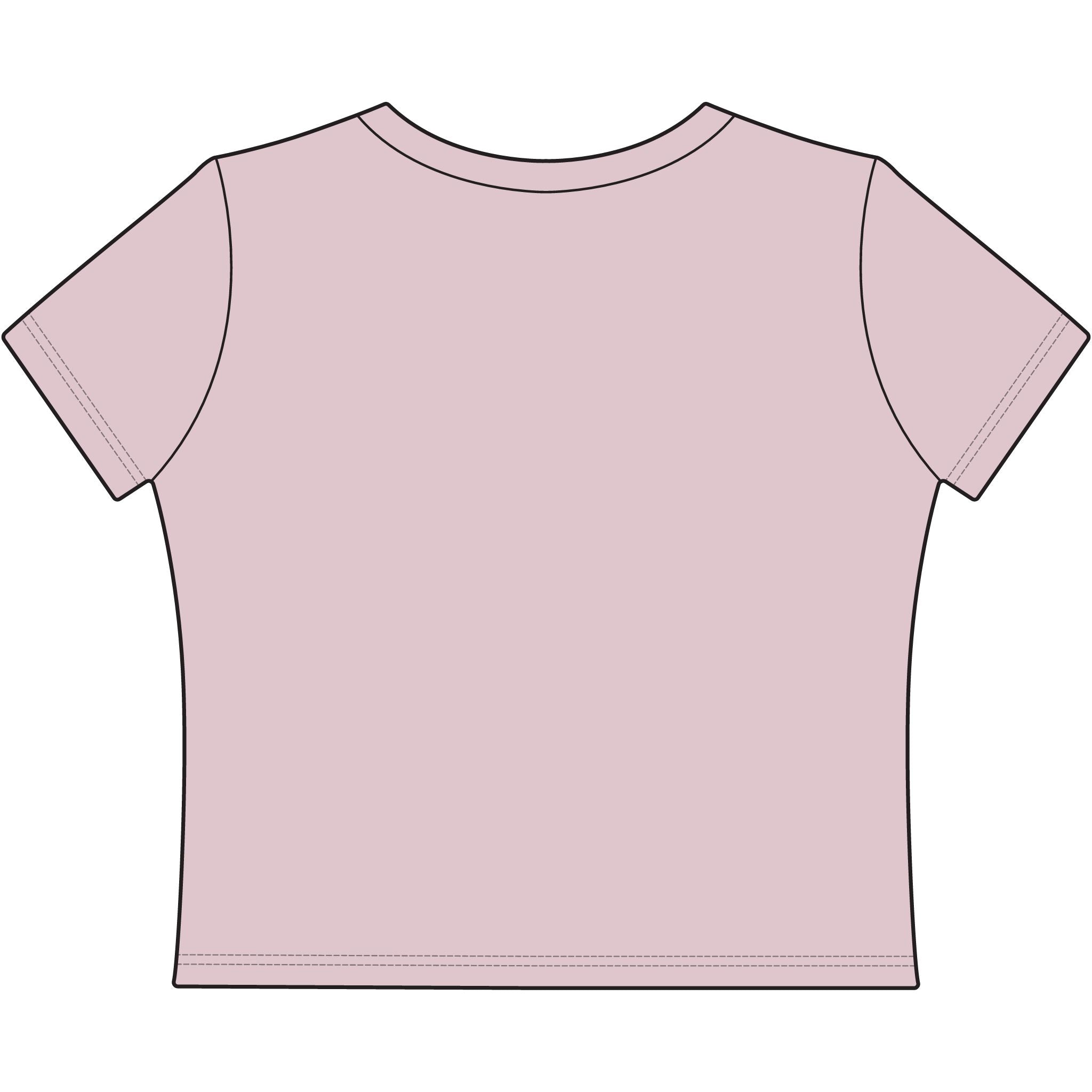 Asbury Shark Crop Top - Pink Tide