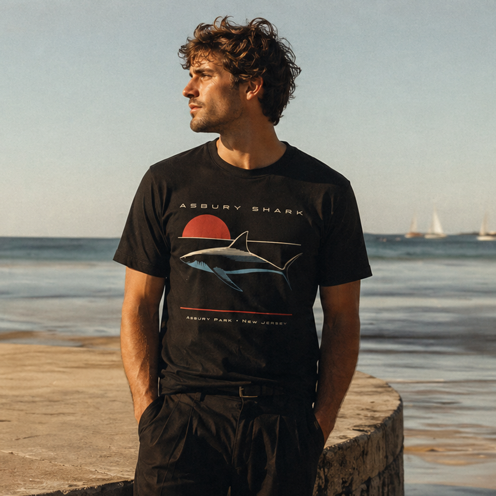 Asbury Shark Graphic Tee - Surface Lurker